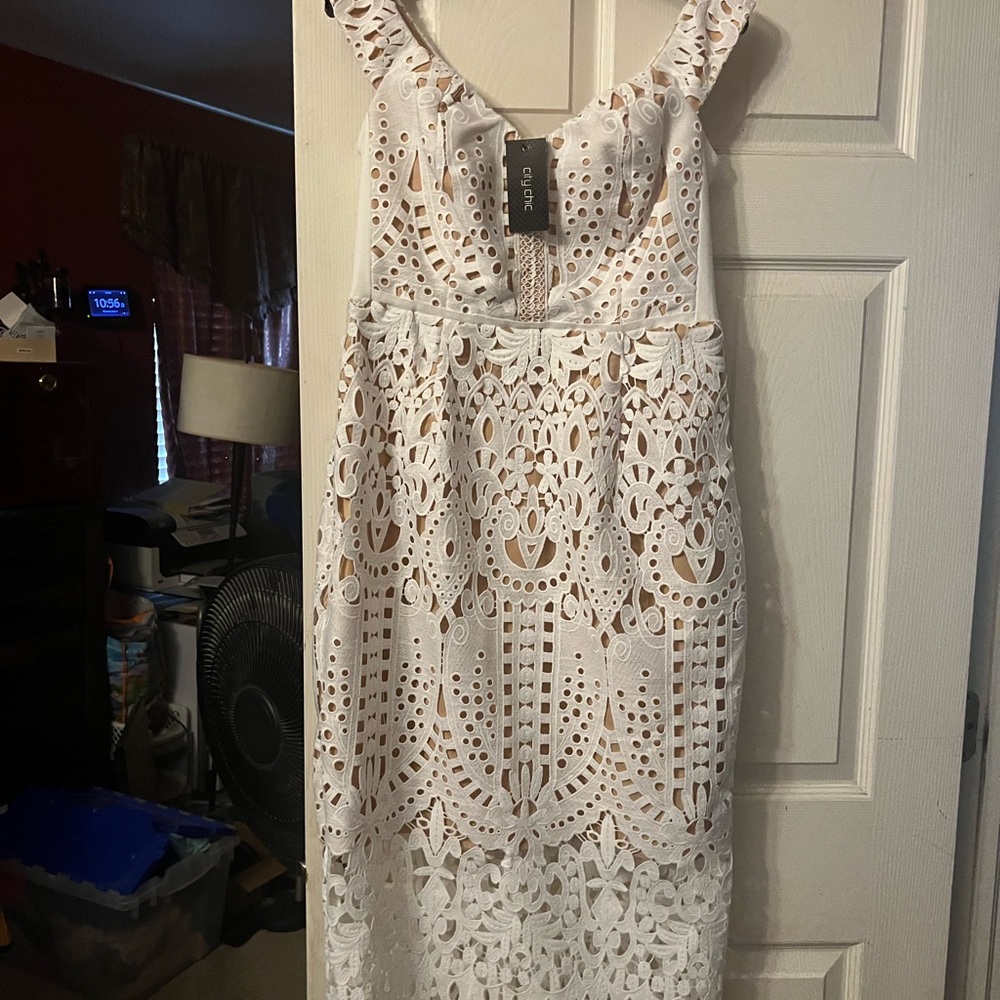 Ivory camila sheath dress